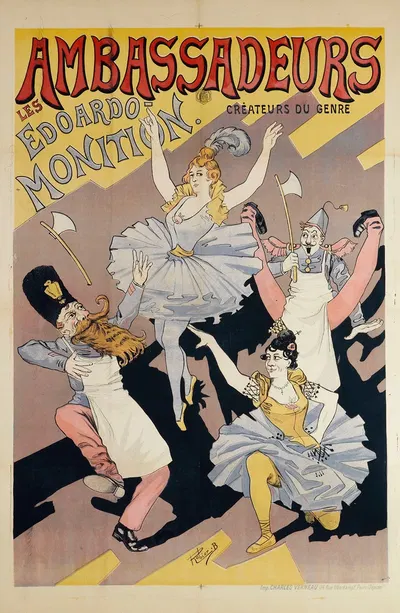 Ambassadeurs Les Edoardo- Monition Createurs Du Genre by Бенжамен Рабье, 1900 — digital art print download