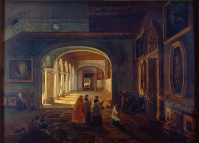 Антесакристия францисканского монастыря by Эудженио Ландезио, 1855 — digital art print download