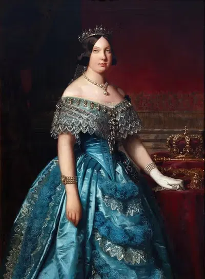 Изабель II Испанская by Федерико де Мадразо и Кунц, 1849 — digital art print download