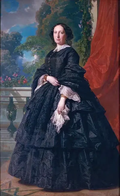 Портрет Карлоты Кинтана Бадия by Федерико де Мадразо и Кунц, 1869 — digital art print download