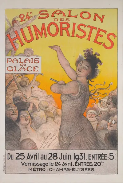 24e Salon Des Humoristes Palais De Glace Du 25 Avril Au 28 Juin 1931 by Шарль-Люсьен Леандр, 1931 — digital art print…