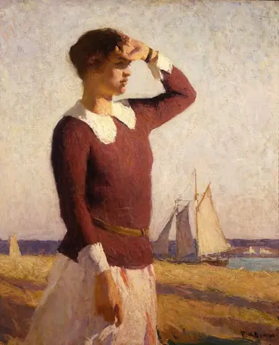 Наблюдатель by Фрэнк Уэстон Бенсон, 1921 — digital art print download