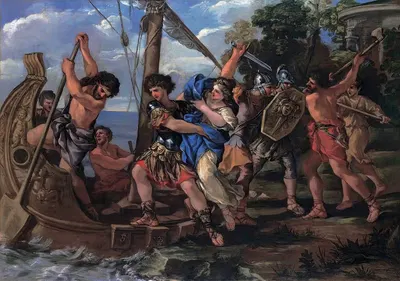 Похищение Элены by Джованни Франческо Романелли, 1630 - 1632 — digital art print download
