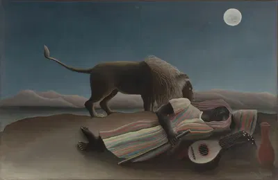 The Sleeping Gypsy by Henri Rousseau, 1897 — digital art print download