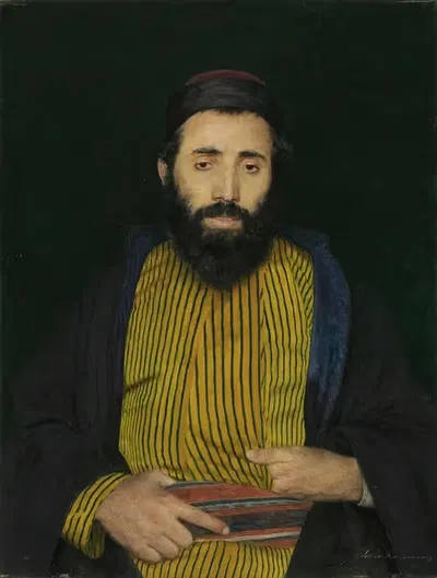 Portrait of a Sephardic Jew by Isidor Kaufmann — digital art print download