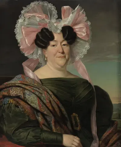 Портрет неизвестной женщины by Ян Адам Крусеман, 1829 — digital art print download