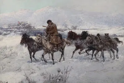 Возвращение с рынка by Ярослав Вешин, 1898 — digital art print download