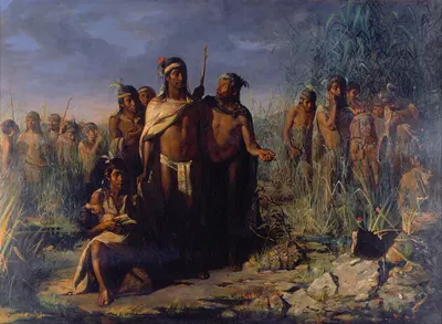 Основание Мехико by Хосе Мария Хара, 1889 — digital art print download