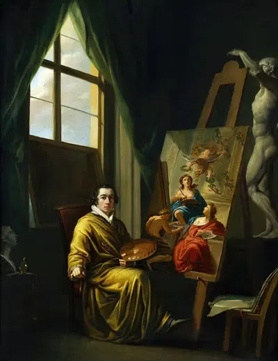 Автопортрет by Йозеф Абель, 1808 - 1810 — digital art print download