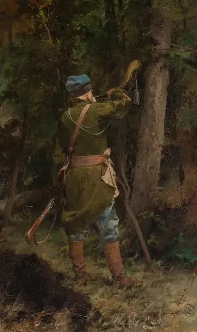 Войска с рогом by Казимеж Алхимович, 1907 — digital art print download