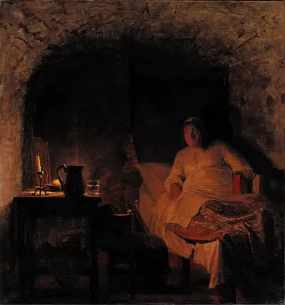 Леонора Кристина в тюрьме by Кристиан Захртманн, 1875 — digital art print download