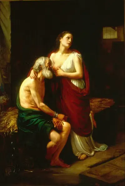 Римская благотворительность by Луис Монрой, 1873 — digital art print download