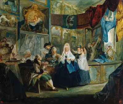 Магазин антиквариата Дженяни by Луис Парет и Алькасар, 1772 — digital art print download