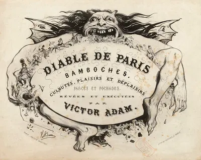 Diable de Paris Bamboches, culbutes, plaisirs et déplaisirs farces et pochades, rêvées et exécutées by Виктор Адам, 1855 —…
