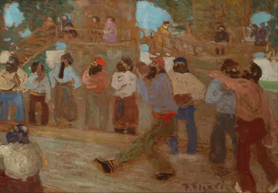 Cancha de bochas by Pedro Figari — digital art print download