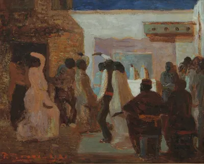 Candombe o Candombe bajo la luna by Pedro Figari, 1922 — digital art print download