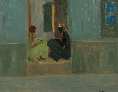 Negras en la puerta o Negras en zaguán by Pedro Figari — digital art print download