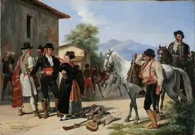 Контрабандисты by Фарамонд Бланшар, 1829 — digital art print download