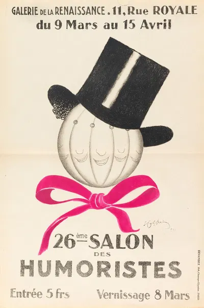 Galerie De La Renaissance. 11, Rue Royale Du 9 Mars Au 15 Avril 26ème Salon Des Humoristes by Леонетто Каппьелло, 1933 —…