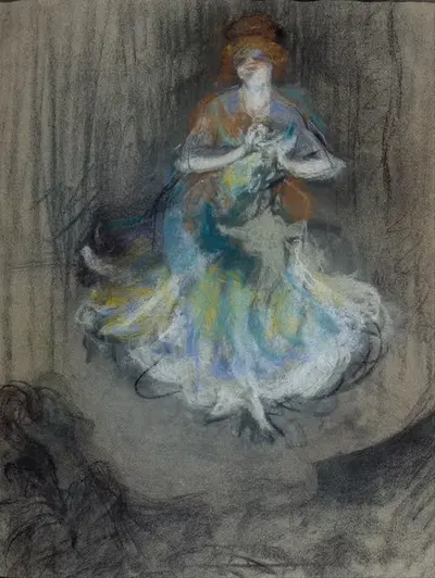 Певица в музыкальном зале by Рикард Канальс и Лламби, 1897-1899 — digital art print download