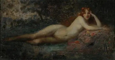 Этюд обнаженной (Лули) by Северо Родригес Эчарт, 1901 — digital art print download