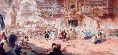 Похороны святой Розы by Теофило Кастильо, 1918 — digital art print download