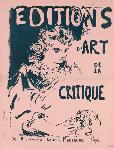 Editions D'art De La Critique 50- Boulevard Latour-Maubourg- Paris by Marc Marie Georges Mouclier, 1890-1900 — digital art…