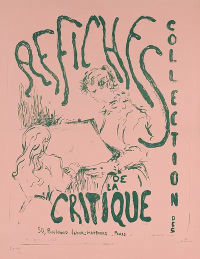 Collection des Affiches de la Critique 50, Boulevard Latour-Maubourg- Paris by Marc Marie Georges Mouclier, 1890-1900 —…