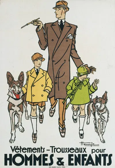 Vêtements-Trousseaux pour HOMMES & ENFANTS by Марсель-Жак Хемжик, 1920-1930 — digital art print download