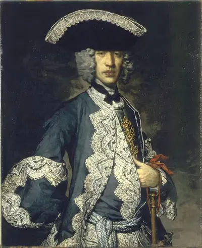 Portrait of a Knight of the Costantinian Order by Vittore Ghislandi, 1740 — digital art print download