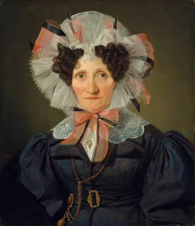 Портрет пожилой женщины by Вильгельм Бендс, 1832 — digital art print download