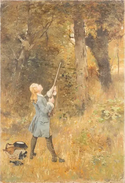 Охотник by Эдвардо Кalandra, 1885 — digital art print download