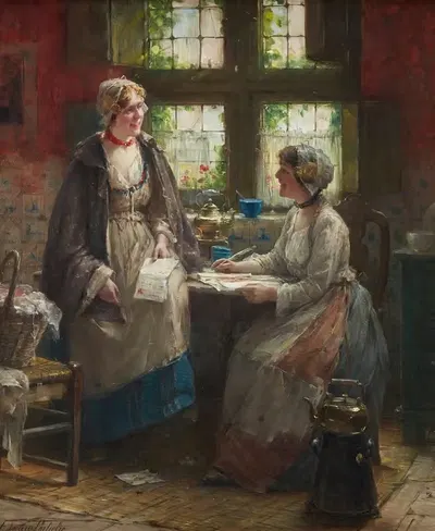 The Letter by Edward Antoon Portielje — digital art print download