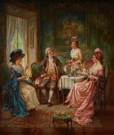 Чайное время by Эдвард Перси Моран — digital art print download