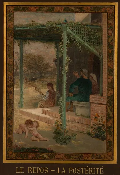 Le Repos – La Postérité by Émile Lévy, 1880 — digital art print download
