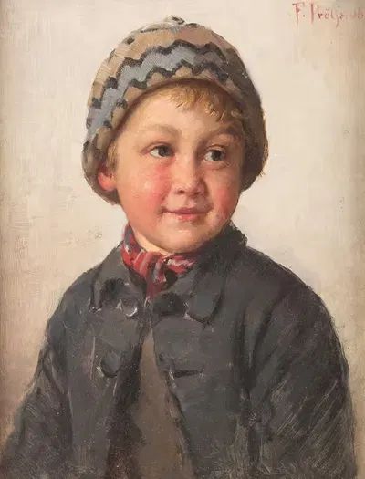 Молодой мальчик by Фридрих Антон Прёлс, 1906 — digital art print download
