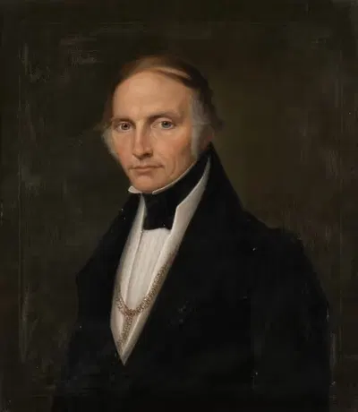 Portrait of a gentleman in tailcoat by Friedrich Wilhelm Maul, 1837 — digital art print download