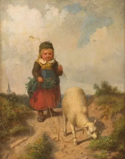 Прогулка с лучшим другом by Густав Сюс — digital art print download