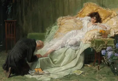 Beauty Cult – The Pedicure by Hermann Clementz, 1903 — digital art print download