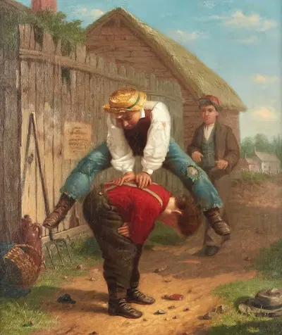 Leap Frog by James L. Dick, 1866 — digital art print download