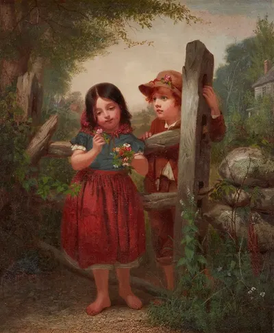 Букет by Джон Джордж Браун, 1860 — digital art print download