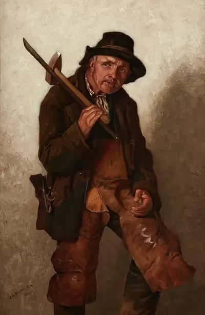 He Toils at Eighty by John George Brown, 1884 — digital art print download