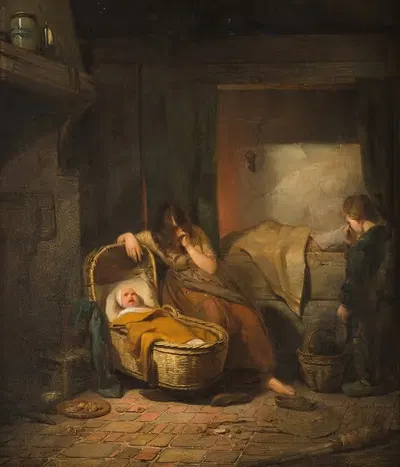 Больной ребенок by Жозеф Бом, 1843 — digital art print download
