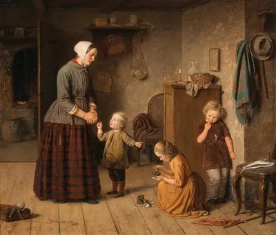 Несчастный случай (Сломанная фарфоровая фигура) by Юлий Фридлендер, 1854 — digital art print download