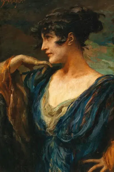 A Young Beauty, by Leopold Schmutzler — digital art print download