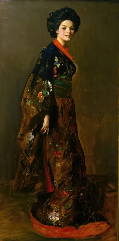 The Blue Kimono by Robert Henri, 1909 — digital art print download