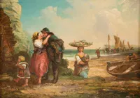 Return from the catch by Thomas F. Burn, 1873 — digital art print download