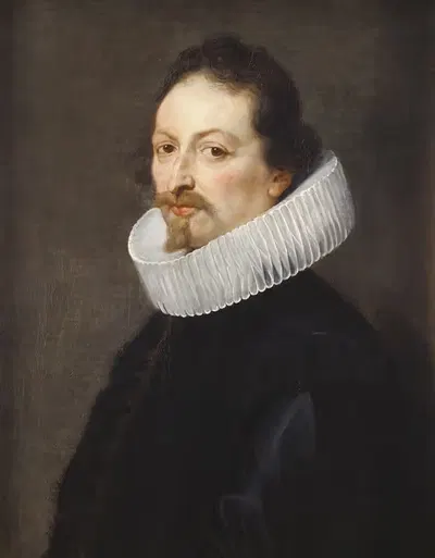 Portret van Gaspar Gevartius by Thomas Willeboirts Bosschaert — digital art print download