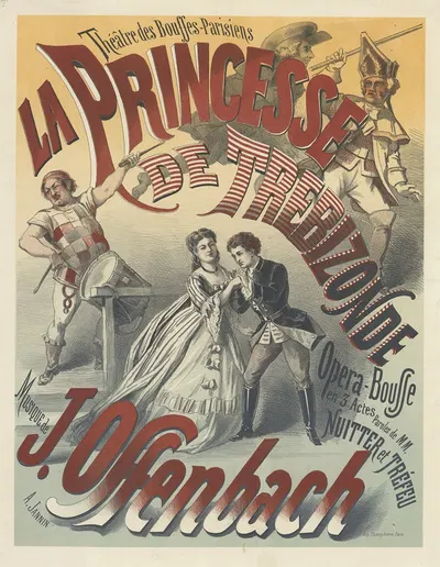 Théâtre des Bouffes-Parisiens. La princesse de Trébizonde, opéra-bouffe en 3 actes by A. Jannin, 1870 — digital art print…
