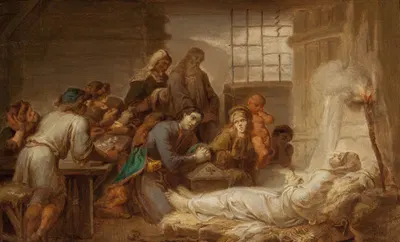 Смерть в изгнании by Александр Коцис, 1864 — digital art print download
